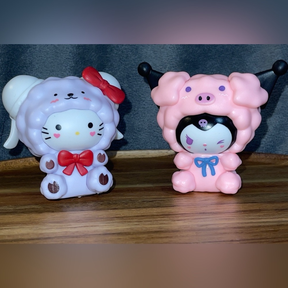 Hello Kitty & Kuromi Animal Unbranded Small Toy Figures